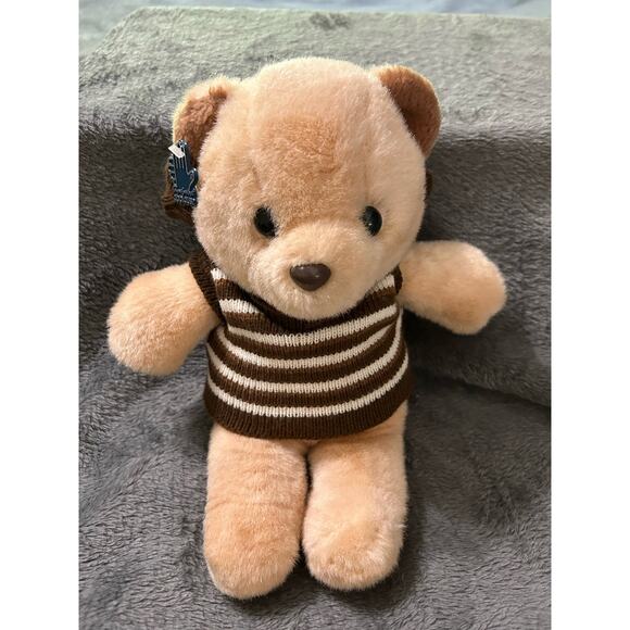 Applause Remington Teddy Bear Stuffed Animal Plush Hat & Sweater - Picture 5 of 9